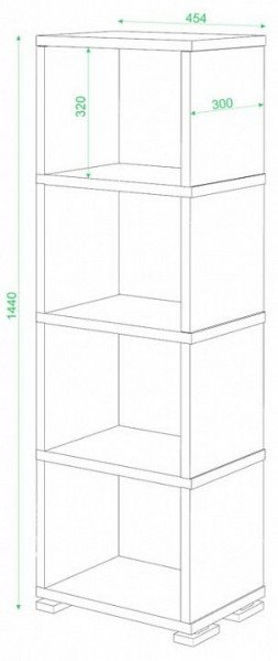 Стеллаж-колонка Домино СБ-15/4 в Лысьве - lysva.mebel24.online | фото 3