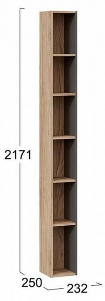 Стеллаж-колонка Порто ТД-393.07.25 в Лысьве - lysva.mebel24.online | фото 3