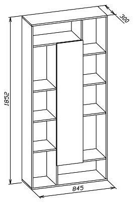 Стеллаж комбинированный СТ-7 в Лысьве - lysva.mebel24.online | фото 3