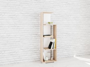 Стеллаж Ромео-6 Дуб сонома/Белый в Лысьве - lysva.mebel24.online | фото
