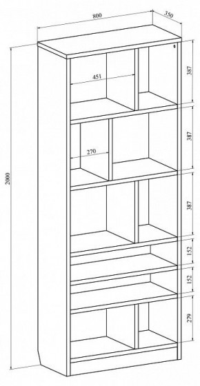 Стеллаж Виктория ВИ-03 в Лысьве - lysva.mebel24.online | фото 4