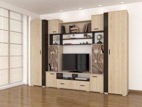 Стенка Оскар-18-1 дуб сонома-венге в Лысьве - lysva.mebel24.online | фото