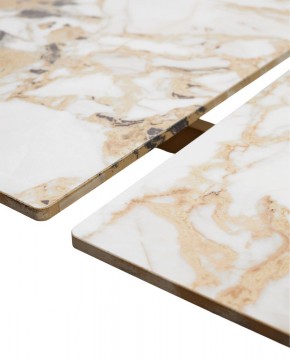 Стол ACERRA NEW 160 GLOSS GRAND JADE SOLID CERAMIC/ каркас цвета шампань, ®DISAUR в Лысьве - lysva.mebel24.online | фото 8