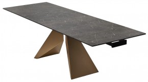 Стол ALES 180 BLACK GRAVE SOLID CERAMIC, керамика / бронзовый, ®DISAUR в Лысьве - lysva.mebel24.online | фото 7