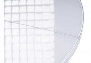 Стол стеклянный Бетина 100(130)х100х75 черный / белый в Лысьве - lysva.mebel24.online | фото