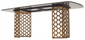 Стол CHIAVARI 220 KL-188 Контрастный мрамор матовый, итальянская керамика / Шампань, ®DISAUR в Лысьве - lysva.mebel24.online | фото 5