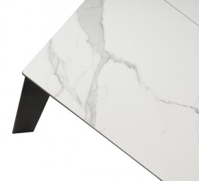 Стол CORNER 120 HIGH GLOSS STATUARIO керамика, стекло/ черный каркас, ®DISAUR в Лысьве - lysva.mebel24.online | фото 8