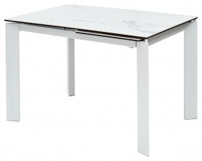 Стол CORNER 120 MATTE STATUARIO Белый мрамор матовый керамика, стекло/ белый каркас, ®DISAUR в Лысьве - lysva.mebel24.online | фото 2