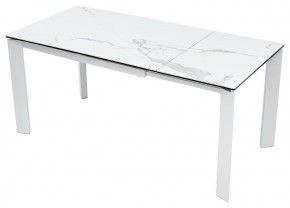Стол CORNER 120 MATTE STATUARIO Белый мрамор матовый керамика, стекло/ белый каркас, ®DISAUR в Лысьве - lysva.mebel24.online | фото 3