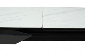 Стол CREMONA 160 KL-99 Белый мрамор матовый, итальянская керамика / черный каркас, ®DISAUR в Лысьве - lysva.mebel24.online | фото 4