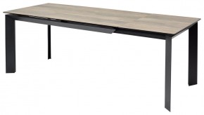 Стол CREMONA 180 KL-61 Под дерево, итальянская керамика / черный каркас, ®DISAUR в Лысьве - lysva.mebel24.online | фото 1