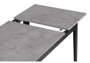 Стол деревянный Айленд 110(155)х68х76 бетон чикаго светло-серый / черный в Лысьве - lysva.mebel24.online | фото 5