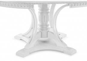 Стол деревянный Нозеан 120(160)х120х76 серебро / белый в Лысьве - lysva.mebel24.online | фото 1