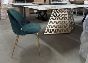 Стол ENNA 220 KL-188 Контрастный мрамор матовый, итальянская керамика/ каркас цвета шампань, ®DISAUR в Лысьве - lysva.mebel24.online | фото 7