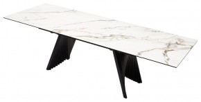 Стол IVAR 180 MARBLES KL-188 Контрастный мрамор, итальянская керамика, ®DISAUR в Лысьве - lysva.mebel24.online | фото 5