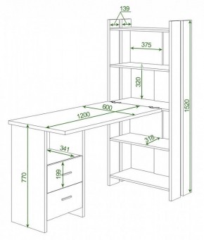 Стол компьютерный Домино Lite СТЛ-ОВ+С120Р в Лысьве - lysva.mebel24.online | фото 2