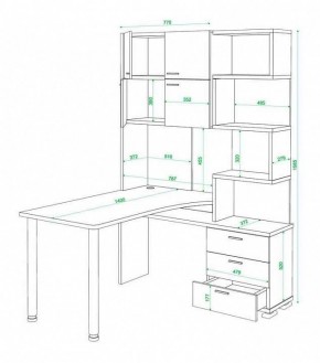 Стол компьютерный Домино нельсон СР-500М140 в Лысьве - lysva.mebel24.online | фото 3