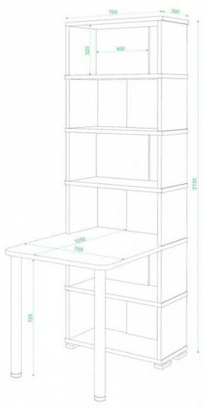 Стол компьютерный Домино СБ-10М/6 в Лысьве - lysva.mebel24.online | фото 2