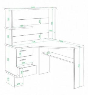 Стол компьютерный Домино СД-45 в Лысьве - lysva.mebel24.online | фото 2