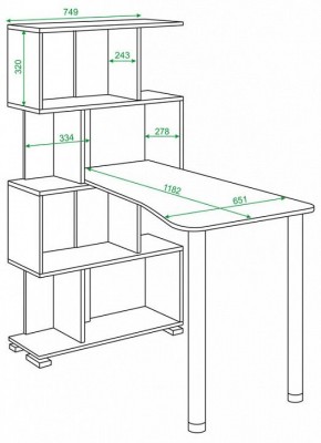 Стол компьютерный Домино СЛ-5-4СТ-2 в Лысьве - lysva.mebel24.online | фото 2