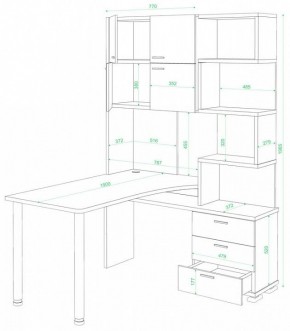 Стол компьютерный Домино СР-500М/190 в Лысьве - lysva.mebel24.online | фото 2