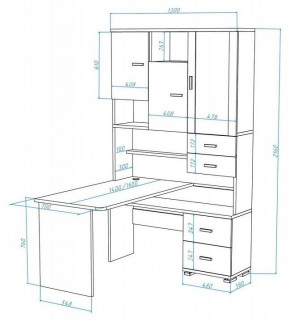 Стол компьютерный Домино СР-620/140 в Лысьве - lysva.mebel24.online | фото 2