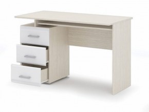 Стол компьютерный Симба Дуб белфорт-Белый глянец в Лысьве - lysva.mebel24.online | фото 2