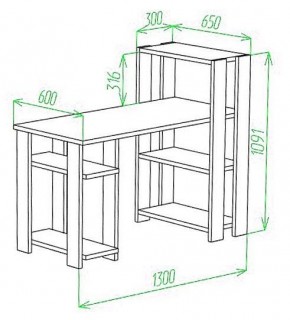 Стол компьютерный Slim СТН-110/130 в Лысьве - lysva.mebel24.online | фото 3