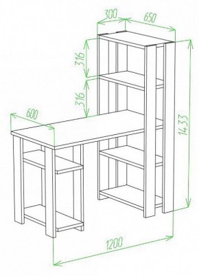 Стол компьютерный Slim СТН-145/120 в Лысьве - lysva.mebel24.online | фото 2