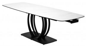 Стол MATERA 160 MARBLES KL-99 Белый мрамор матовый, итальянская керамика/ черный каркас, ®DISAUR в Лысьве - lysva.mebel24.online | фото 8