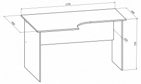 Стол офисный Офис ОФ-10 в Лысьве - lysva.mebel24.online | фото 3