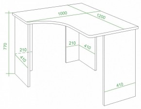 Стол письменный Домино Lite СКЛ-Угл120 в Лысьве - lysva.mebel24.online | фото 4