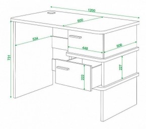 Стол письменный Домино нельсон СД-15С в Лысьве - lysva.mebel24.online | фото 3