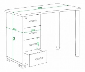 Стол письменный Домино СКМ-50 в Лысьве - lysva.mebel24.online | фото 6