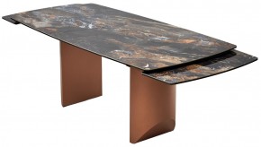 Стол ПУАНТО 200 TITANIUM LAWA NERO, керамика / МЕДЬ каркас М-City в Лысьве - lysva.mebel24.online | фото 11