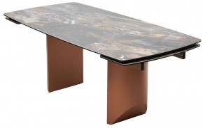 Стол ПУАНТО 200 TITANIUM LAWA NERO, керамика / МЕДЬ каркас М-City в Лысьве - lysva.mebel24.online | фото 8