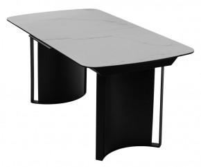 Стол RASMUS 160 TL-45 Белый мрамор, испанская керамика / черный каркас, ®DISAUR в Лысьве - lysva.mebel24.online | фото 3