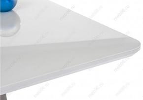 Стол стеклянный Санса 120(160)х80х76 белая шагрень / белый в Лысьве - lysva.mebel24.online | фото 10