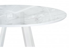 Стол стеклянный Норфолк 100х78 белый мрамор / белый в Лысьве - lysva.mebel24.online | фото 4