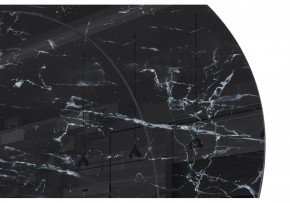 Стол стеклянный Норфолк 100х78 черный мрамор / черный в Лысьве - lysva.mebel24.online | фото 6