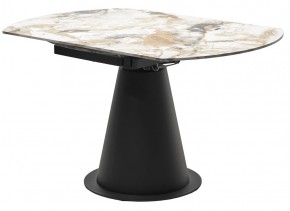 Стол TERAMO 135 GLOSS GRAND JADE SOLID CERAMIC, керамика, поворотн.механизм / Черный каркас, ®DISAUR в Лысьве - lysva.mebel24.online | фото 10