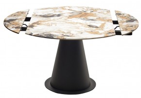 Стол TERAMO 135 GLOSS GRAND JADE SOLID CERAMIC, керамика, поворотн.механизм / Черный каркас, ®DISAUR в Лысьве - lysva.mebel24.online | фото 14