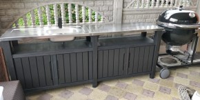Столик для барбекю 415 Л (Unity Chef 415 L) графит в Лысьве - lysva.mebel24.online | фото 1
