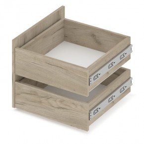 СТОУН С31 Шкаф 3-х створчатый с ящиками (серый дуб/белый) в Лысьве - lysva.mebel24.online | фото 5