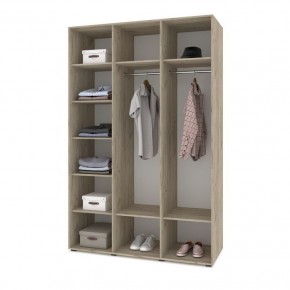 СТОУН С31 Шкаф 3-х створчатый (серый дуб/белый) в Лысьве - lysva.mebel24.online | фото 3