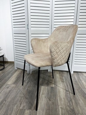 Стул AMARETTO VBP206 античный светло-бежевый, велюр без пальчикового эффекта /черный каркас, М-City в Лысьве - lysva.mebel24.online | фото 7