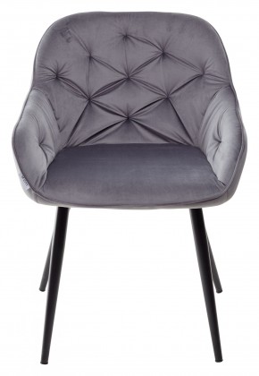 Стул BREEZE BLUVEL-14 GREY, велюр / черный каркас М-City в Лысьве - lysva.mebel24.online | фото 5
