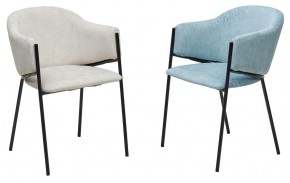 Стул ДИЛЛ, цвет RAIN 7 бриз, велюр / черный каркас М-City в Лысьве - lysva.mebel24.online | фото 6