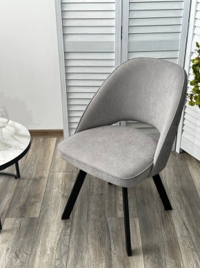Стул DUNA 360 град. поворот. B22 Серый, велюр / черный каркас, М-City в Лысьве - lysva.mebel24.online | фото 8