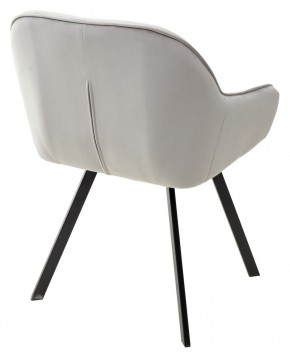 Стул GALE 360 град. поворот. BLUVEL-03 LIGHT GREY, велюр/ черный каркас, М-City в Лысьве - lysva.mebel24.online | фото 4